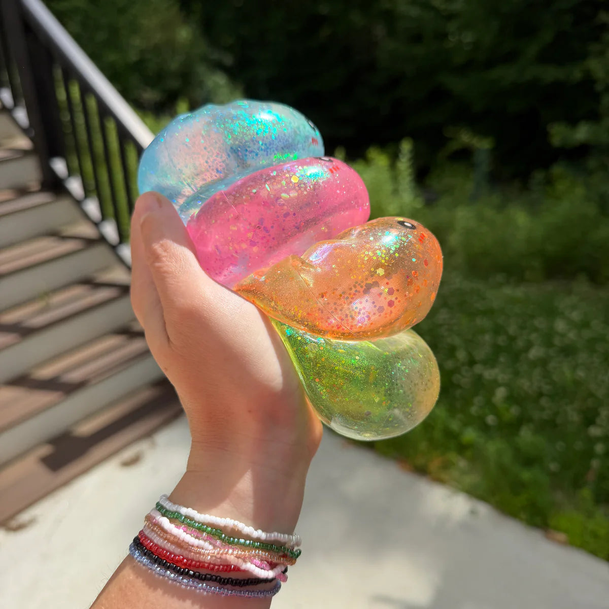 Squishy Toy Glitter dumpling- Slow rise