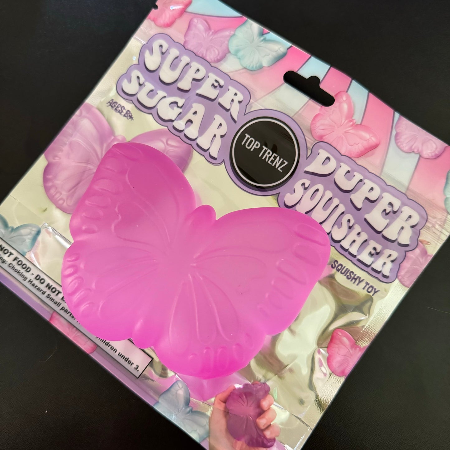 Super Duper Sugar Squisher Toy - Butterfly