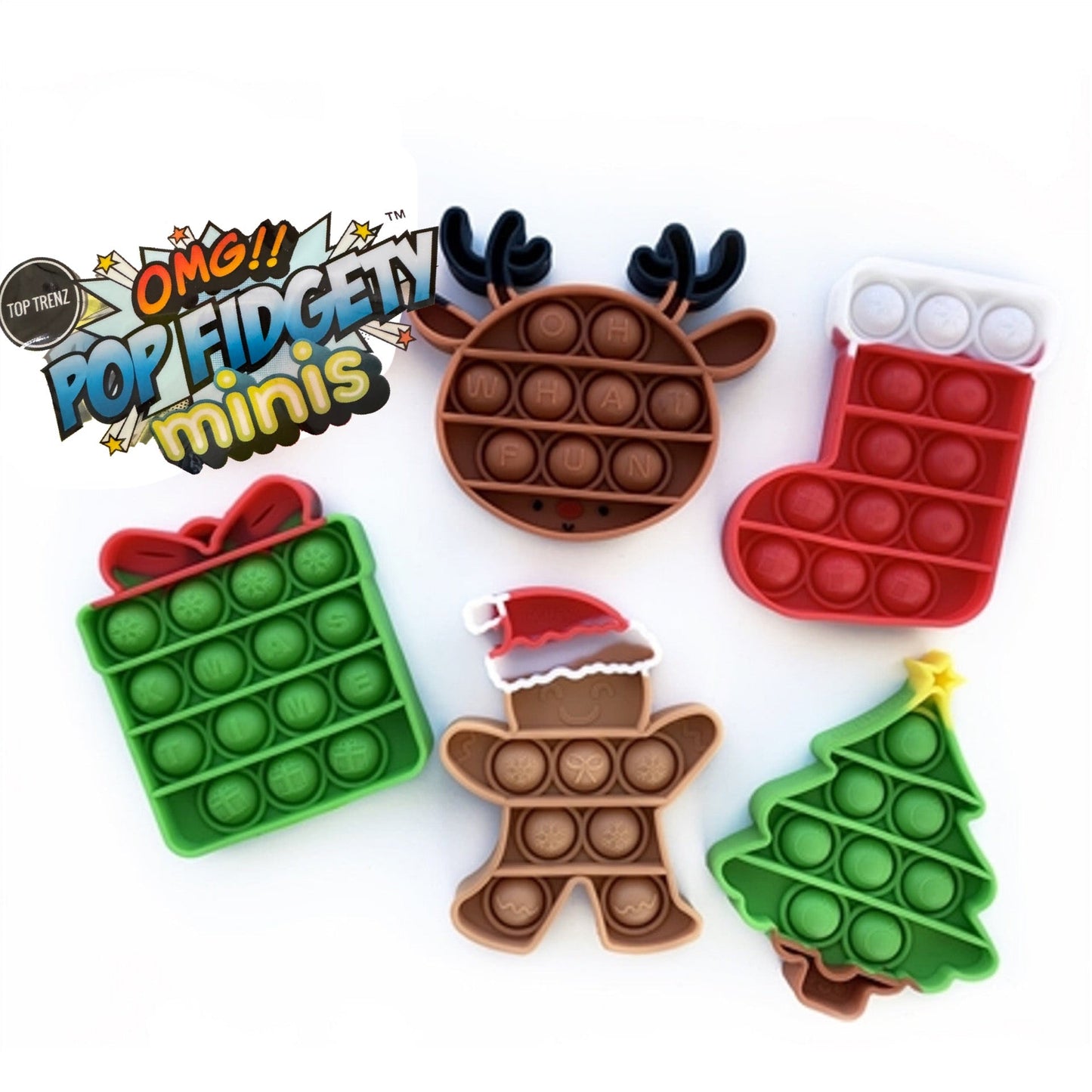 OMG! Pop Fidgety Mini - Christmas