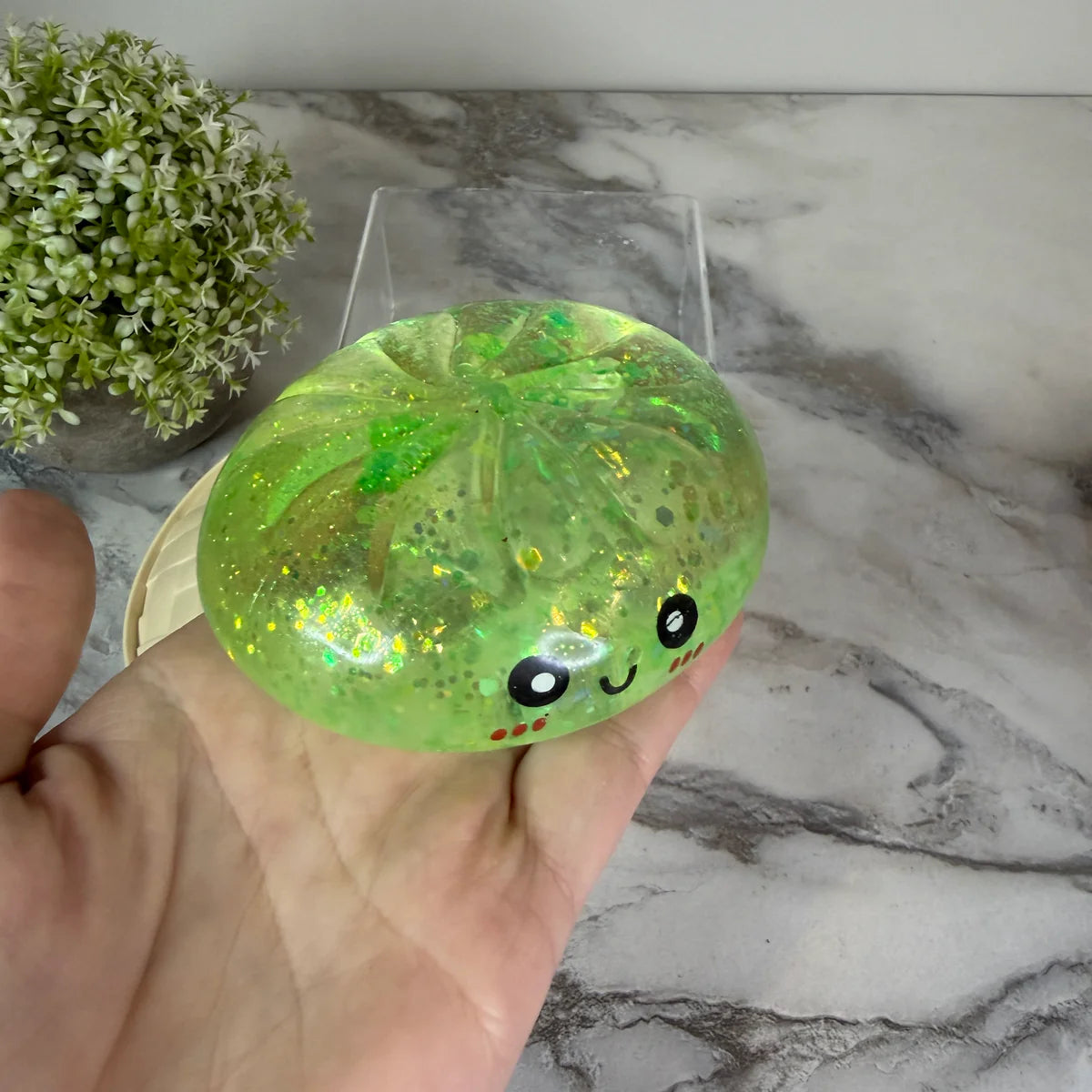 Squishy Toy Glitter dumpling- Slow rise
