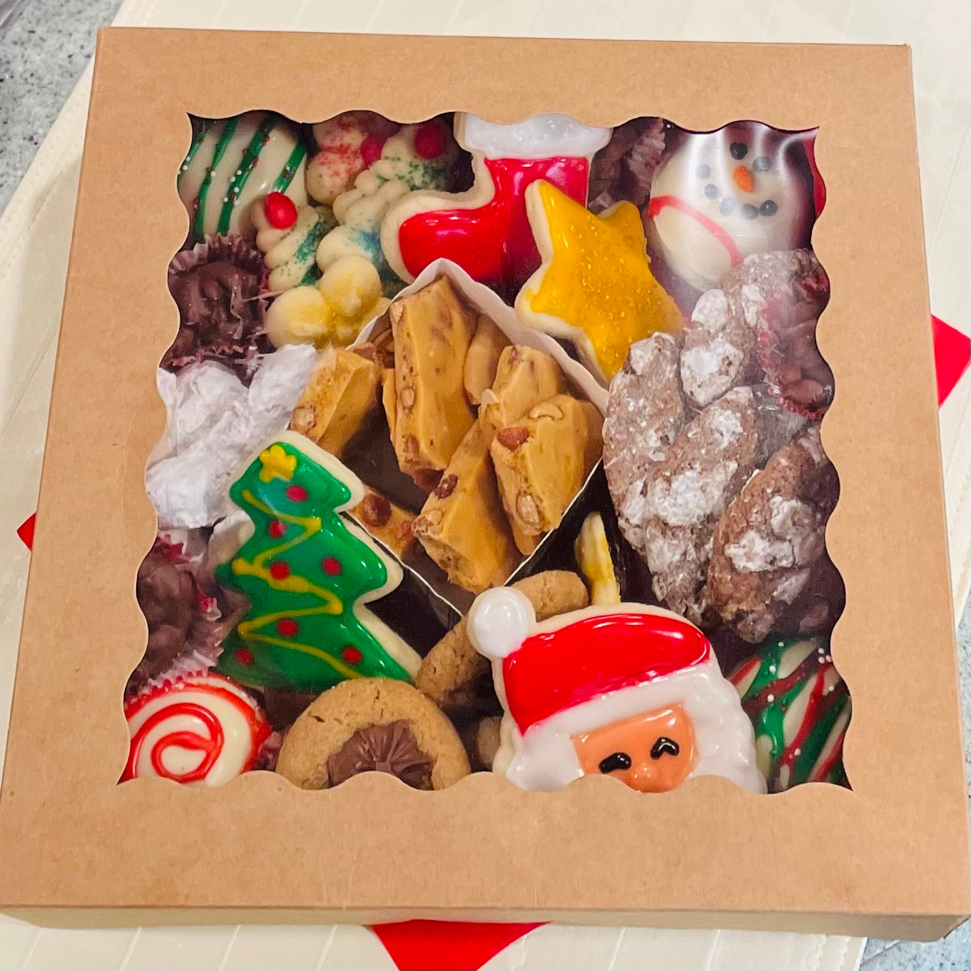 Holiday Goodie box-Baker’s box