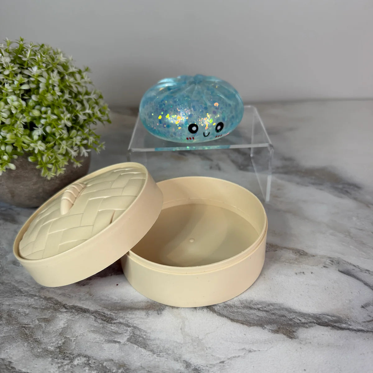 Squishy Toy Glitter dumpling- Slow rise