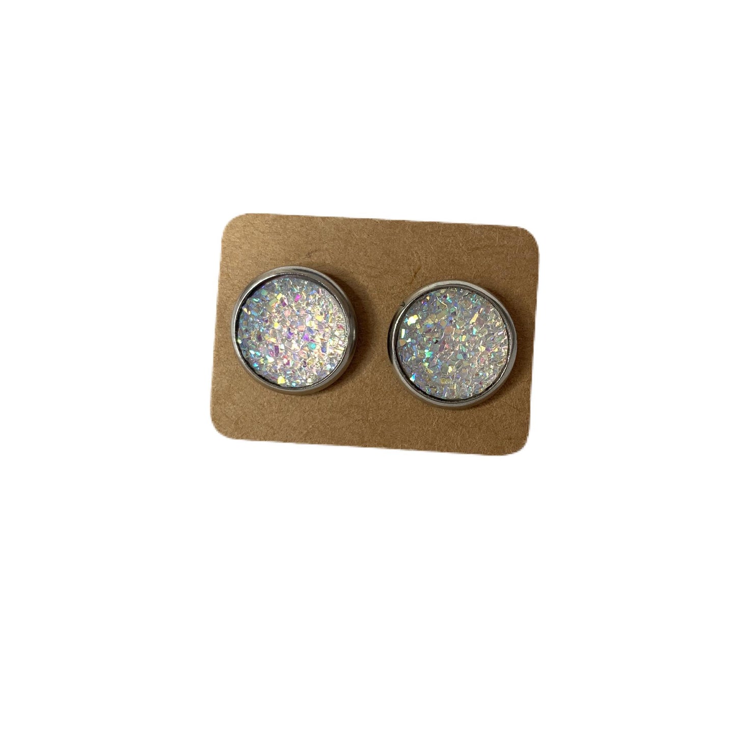 Druzy stud earrings