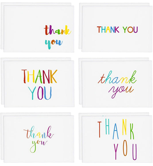 Greeting Card - Thank You Rainbow