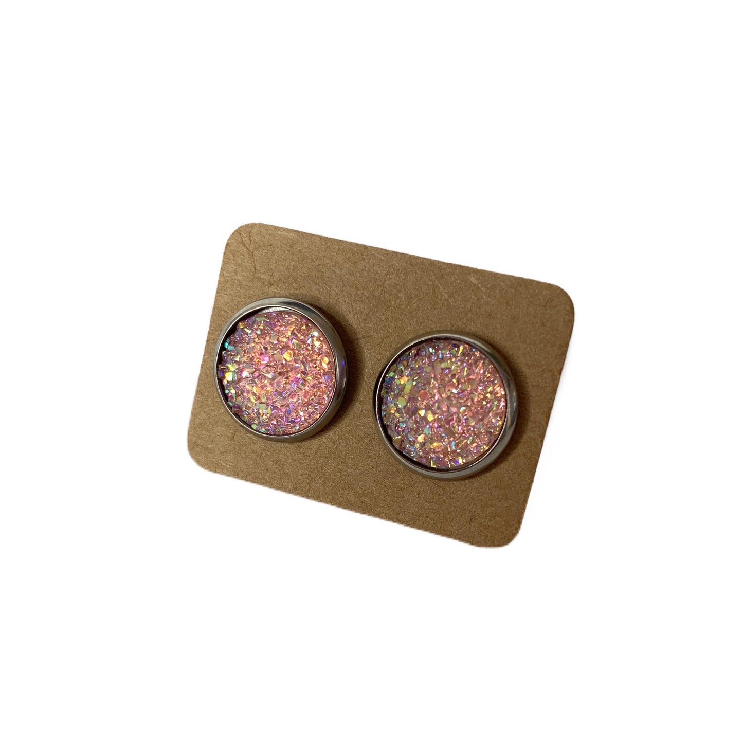 Druzy stud earrings