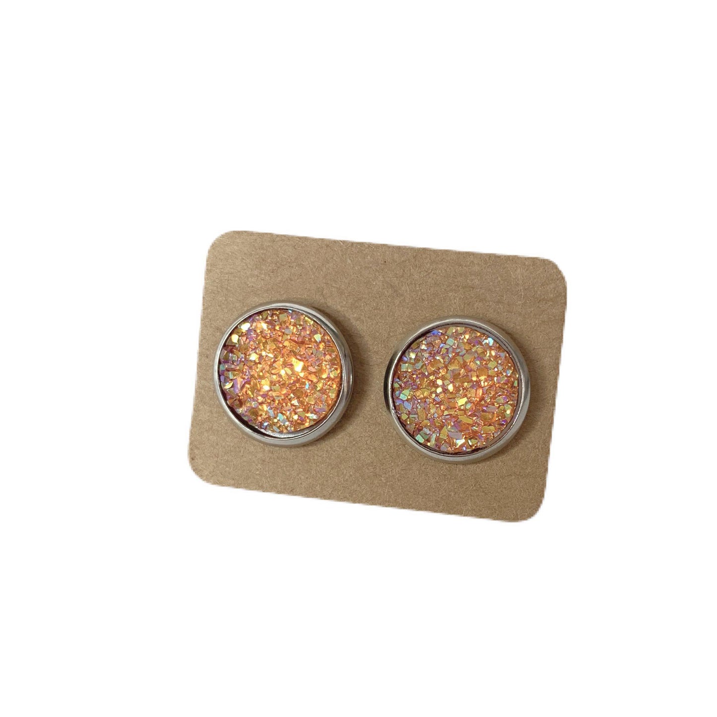 Druzy stud earrings